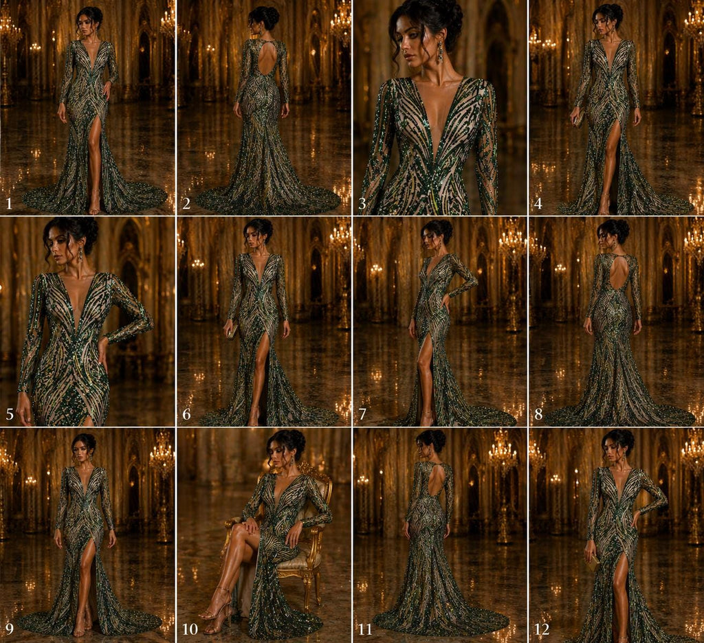 Luxury Shiny Sequin 4-Way Stretch Mesh Fabric – Prom & Evening Dress Material By The Yard. Hunter