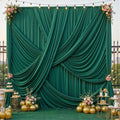 10Ft x 12Ft - FOREST - Wrinkle Free Backdrop Curtains for Parties  2 Panels 5x12ft Interlock Backdrop for Weddings Birthday Party Curtains