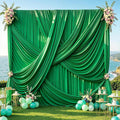 10Ft x 12Ft - KELLY - Wrinkle Free Backdrop Curtains for Parties  2 Panels 5x12ft Interlock Backdrop for Weddings Birthday Party Curtains