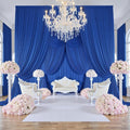 2 Panels - ROYAL - 5Ft x 16Ft Wrinkle Free Backdrop Curtains for Parties  - Silky Interlock Backdrop for Weddings Birthday Party Curtains